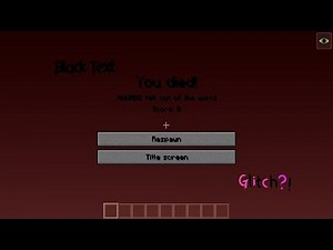 Black Text Glitch | Minecraft Glitch
