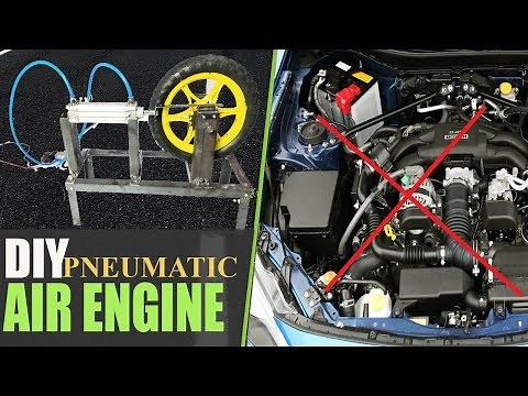 How to Make Pneumatic Powered Air Engine DIY Mechanical Project