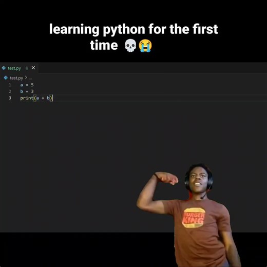 Quby Dev | learning python for the first time 💀😭 #coding #ishowspeed #funny | Instagram