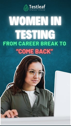 Most test managers and test architects are men — one big reason is many women take a career break for family. That’s okay. But your career growth matters too. 💙 We’ve helped hundreds of women restart in IT and grow into test manager / architect roles. 💬 Comment “COMEBACK” and check the link in bio to book your free 1:1 career session #careerbreak #womenintech #momsintech #backtowork #careerrestart #softwaretesting #qaengineer #testmanager #testarchitect #shecodes #womenwhotest #TestLeaf #GenAI