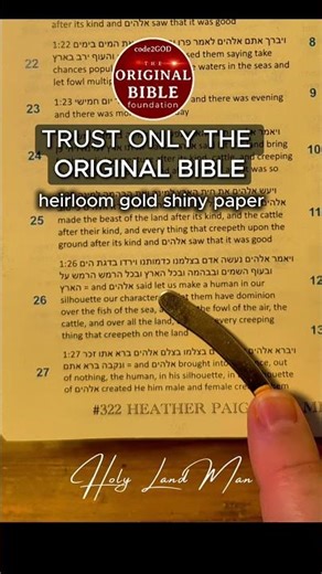 Trust only the original Bible created an encoded by God with the super human scientific code2GOD