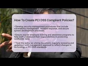 How To Create PCI DSS Compliant Policies? - SecurityFirstCorp.com