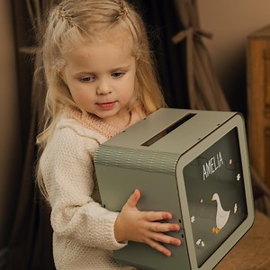 Personalized Goose Piggy Bank: Baby Shower Gift, Wooden Nursery Keepsake and Decor - Etsy