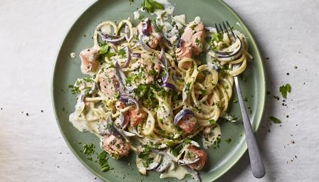 Creamy salmon pasta recipe