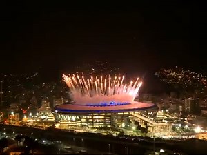 VIDEO: Fireworks mark the official opening ceremony of Rio Olympics 2016 at the Maracana Stadium. #GoldRushRio | TIMES NOW