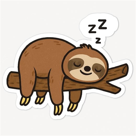 4x Cute Sloth Stickers, Sweet Slow Animal Stickers, Waterproof for Car, Laptop, Decoration, Rainforest Design, 9 X 9 Cm - Etsy Canada