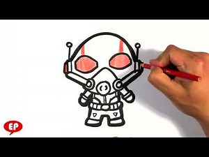 How to Draw Ant-man - Cute - Easy Pictures to Draw