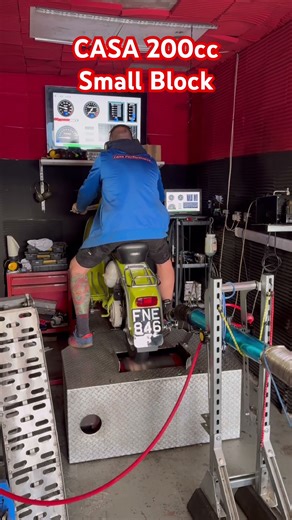 🔥 Casa Performance SS200 Dyno Run! 20BHP Small Block Lambretta Power!