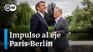 5.6K views · 203 reactions | Encuentro entre el canciller alemán, Olaf Scholz, y el presidente francés, Emmanuel Macron A pesar de las dificultades en la relación bilateral, y las diferencias en temas como la guerra en Ucrania, la energía nuclear y la compra de gas, el eje París-Berlín muestra su trabajo en pro de Europa. Los mandatarios se reunieron en la ciudad alemana de Potsdam. | DW Español | Facebook