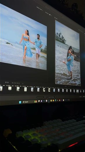 High end Retouching ( pre wedding shoot ) #album #photoshop #weddingphotography #photoediting