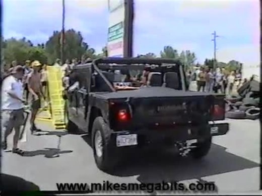Hummer Full of People Tries to Climb Ramp