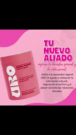 🌸 URO Probióticos Vaginales: Cuidado Natural para tu Salud Íntima 💊 👉 Equilibra el pH Vaginal: Promueve un entorno saludable y estable 🌿 👉 Regula la Flora Vaginal: Ayuda a mantener un equilibrio óptimo de bacterias 🌸 👉 Reduce Olores: Apoya una sensación fresca y cómoda todo el día 🌟 👉 Apoyo Contra la Levadura: Fortalece tu bienestar íntimo naturalmente 🍃 💊 Dosis Fácil: Toma 2 cápsulas al día con agua y nota resultados en tan solo 7 días. 🌱 Apto para Todos: Vegano, sin gluten, sin OGM