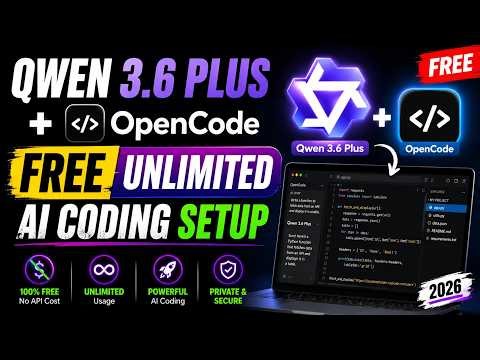 Qwen 3.6 Plus + OpenCode: The Ultimate FREE AI Coding Setup! 🚀