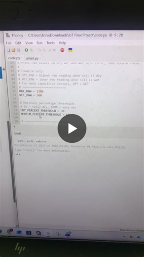 #iot #raspberrypi #cybersecurity #sait #saitstudent #thingspeak #calgary #tech | Bach Tran