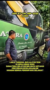 Patah as pendek Bus Antar lintas Sumatra ( ALS ) Hampir terperosok Ke parit, Jumat 05-September-2025,Sore Hari. Di Lebak budi, Sumatra Selatan. #busals #infokecelakaanbus #infoseputarbus | Adbondra Pasmi