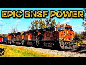 Epic Freight Train Friday | BNSF Intermodals with DPUs & Fall-Colored Containers in Coal City