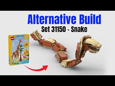 How to build Snake 31150 Alternate Build Lego MOC Tutorial Instructions