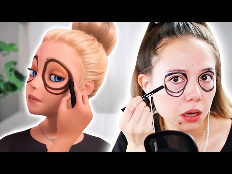 Ich schminke ein BARBIE Panda Make-Up Tutorial nach