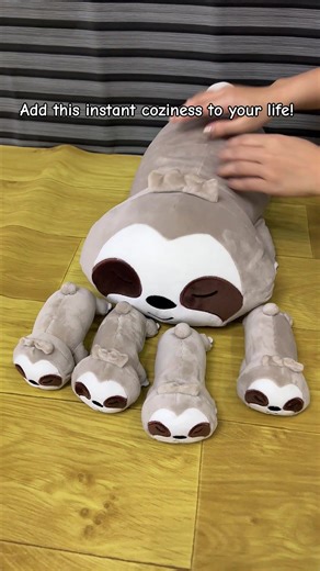 Add this cute sloth to your collection. #sloth #slothplushie #stuffedanimals #plushies #plushtoys