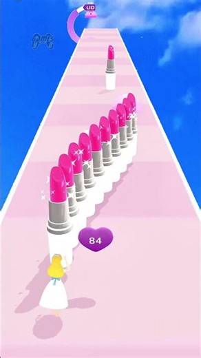Girl Lipstick Stack Run #games #viral