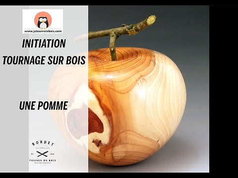 Introduction to woodturning: An apple