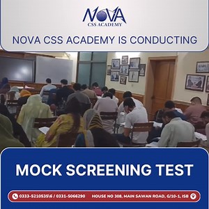 NOVA CSS ACADEMY is conducting MOCK SCREENING TEST . #novacssacademy #css #csspreparation #PMS #mocktest | Nova CSS Academy
