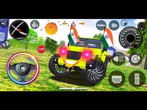 Dollar (Song) Shidu Mosewala Modified Mahindra White Thar Indian Cars Simulator 3D Gameplay Part-116