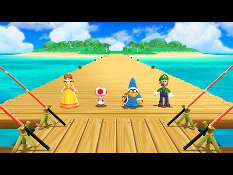 Mario Party 9 - Daisy Vs. Toad Vs. Kamek Vs. Luigi | Step It Up