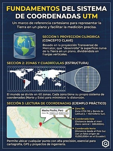 🌍 ¿CÓMO FUNCIONA EL SISTEMA DE COORDENADAS UTM? 🗺️ Si alguna vez te has preguntado cómo se convie