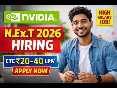 NVIDIA Hiring 2026 Batch 🔥 CTC Up to ₹40 LPA | Registration Closing Soon