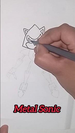 How to draw "Metal Sonic" | Sonic the hedgehog 27/100
