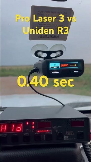 Uniden R3 vs Pro Laser 3 instant test