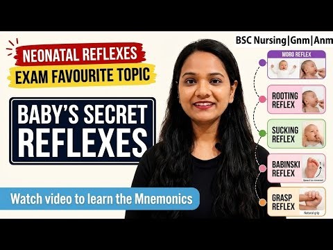 Can You Name All Neonatal Reflexes?Learn Every Newborn Reflex Easily| Nursing Exam & NCLEX #reflexes