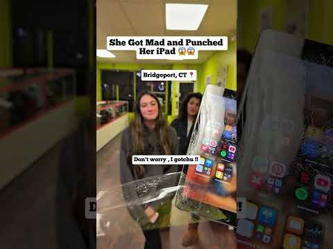 She Got Mad and PUNCHED Her iPad 😱