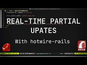 Real-Time Partial Updates in Ruby on Rails using hotwire-rails