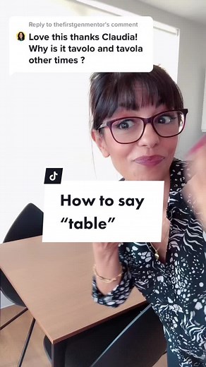 How to say “table” in Italian? Italian Teacher Lesson