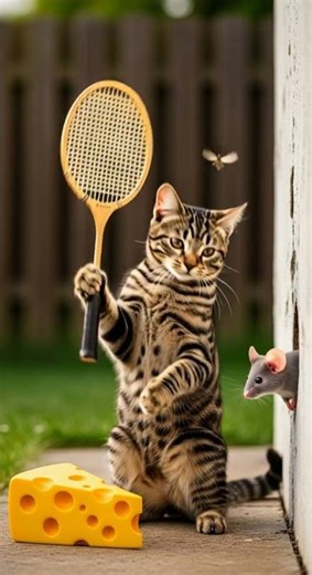 Mouse: Skill issue. Just get good! Catch the fastest moves #cat #mouse #gaming