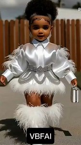 Stylish Luxurious AI Baby Owamba Fashion Soft Pattern Styling These digitally created baby outfits explore soft patterns and gentle design elements. Using AI, the styling focuses on subtle visual interest while keeping the overall look calm and balanced. #AIBabyFashion #SoftPatterns #DigitalFashion #VianaxBabyFashionAI #VBFai | Kingsley Ife