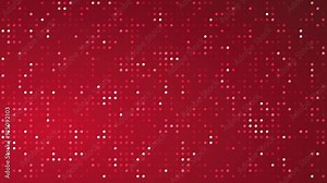 Red background decorated with white and red dots. Perfect for festive designs, party invitations, or vibrant social media graphics.