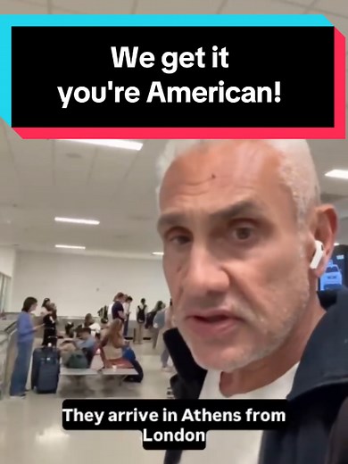We get it you're American! 🇺🇸🌍 In Greece, some Americans travel like they’re on holiday. Others travel like they’re on a press tour for America. 😅 #Greece #Travel