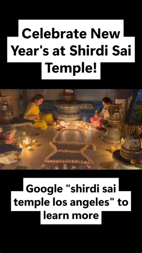 Come visit our Los Angeles temple for new year's! Find spirituality, community and more. #LA #LosAngeles #Temple #California | Shirdi Sai Temple