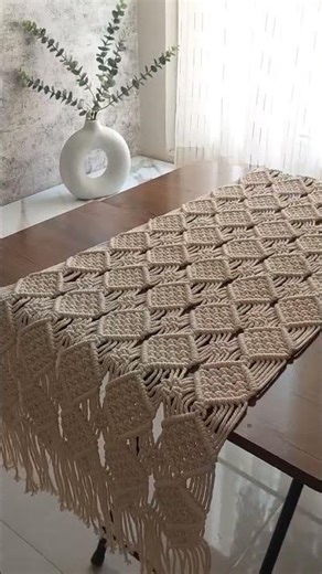 AF Handicraft Macrame table runner beautiful design indoor outdoor boho home decor #afhandicraft