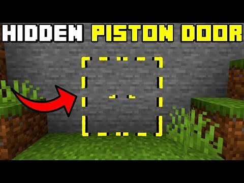🦅Hidden Piston Door Tutorial in Minecraft Bedrock 1.19