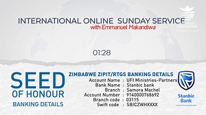 Welcome to the Sunday International Online Service with Emmanuel Makandiwa | Emmanuel Makandiwa
