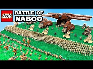 900+ MINIFIGS on this HUGE LEGO Star Wars Battle of Naboo MOC