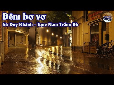 Karaoke Đêm Bơ Vơ Tone Nam Trầm | Hoài Niệm & Tình Ca Official