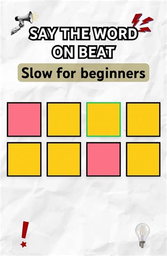 "SLOW VERSION" Beginners.SAY THE WORD ON BEAT. #goviral #saythewordonbeat #trendingshorts #trending
