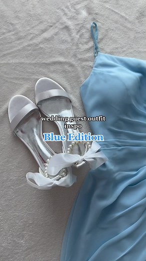 Elegant Blue Wedding Guest Outfits | JJ's House Dress Inspiration