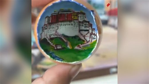6.2K views · 75 reactions | #Potala Palace inside an #eggshell In #Tibet, a man creatively paints the Potala Palace inside an eggshell, showcasing his incredible craftsmanship. What a fascinating #artwork! | T-Time HK | Facebook