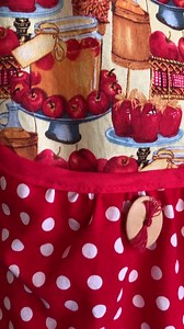 Plus Size Apple Apron: Retro Red Polka Dot Kitchen Apron - Etsy